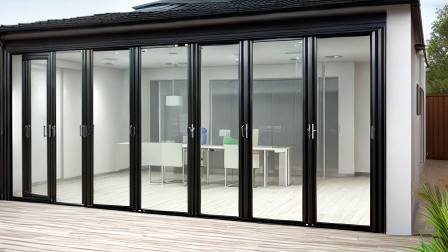 frameless folding door