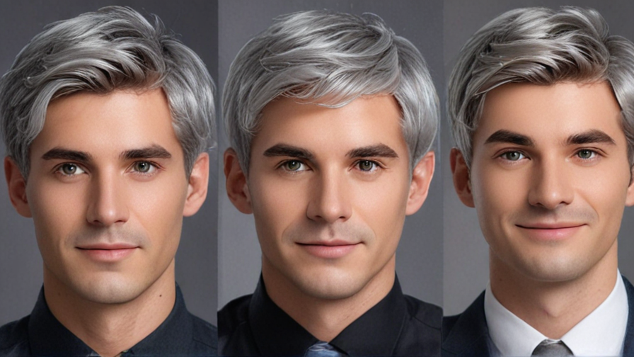 mens grey wigs