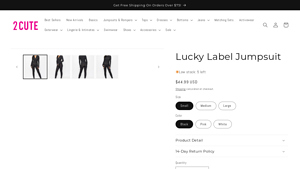 2 Cute Clothing - Lucky Label Jumpsuit