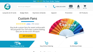 4inlanyards - Custom Folding Fans