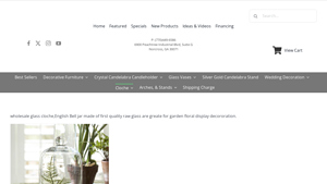 ABC Glassware - Glass Cloche Containers