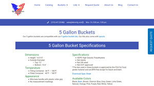 Affordable American Containers - 5 Gallon Buckets