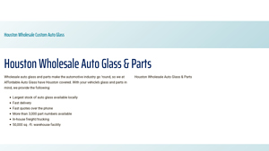 Affordable Auto Glass - Wholesale Custom Auto Glass