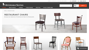 Affordable Seating - Restaurant Chairs & More