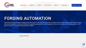 Ajax/CECO/Erie Press - Advanced Forging Automation Solutions