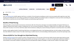 ALEKO - Steel & Wrought Iron Fencing