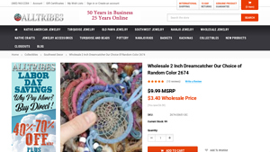 AllTribes - Wholesale 2 Inch Dreamcatcher