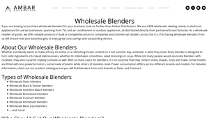 Ambar Distributors - Wholesale Blenders