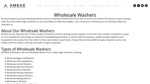 Wholesale Washers - Bulk Supply from Top Brands