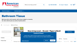 American Hotel - Eco-Friendly Bathroom Tissue