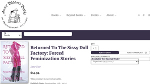 Annie Blooms - Returned To The Sissy Doll Factory