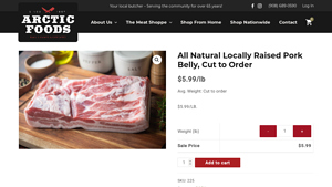 Arctic Foods - All Natural Pork Belly
