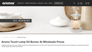 Aromar - Electric Touch Lamp Oil Burners