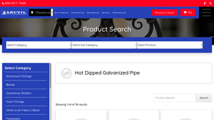 Aruvil - Hot Dipped Galvanized Pipes