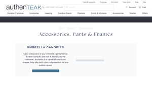 Authenteak - Umbrella Canopies & Frames
