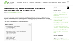 B-Home - Bamboo Laundry Baskets
