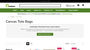 Bagz Depot - Wholesale Core Cotton Tote Bags
