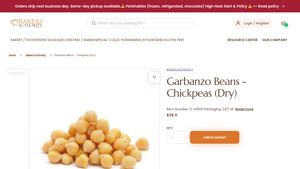 Bakers Authority - Bulk Garbanzo Beans