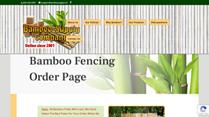 Bamboo Supply - Bamboo Fence Rolls