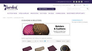 Barefoot Yoga - Bolsters & Cushions