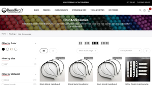 Beadkraft - Metal and Plastic Hair Accessories