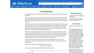 Bible Truth Publishers - Wholesale Discounts