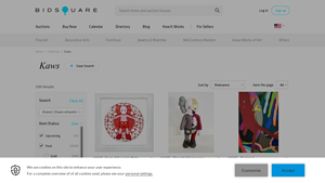BidSquare - Kaws Art & Collectibles