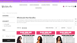 Black Show Hair - Wholesale Virgin Human Hair Bundles