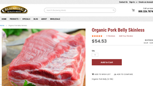 Blackwing - Organic Skinless Pork Belly