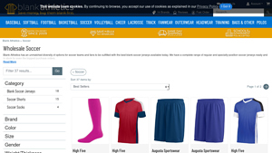 Blank Athletics - Bulk Soccer Jerseys and Shorts