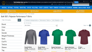Augusta Sports - 100% Polyester Performance T-Shirts