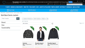 Colortone & Threadfast - Bulk Black Denim Jackets
