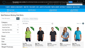 Blank Shirts - Bulk Moisture-Wicking Polo Shirts