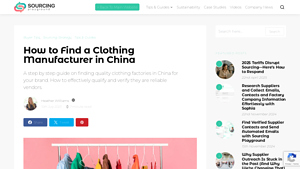 Sourcing - Quality Clothing Factories