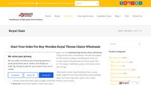 Blossom Furnishings - Royal Throne Chairs Wholesale