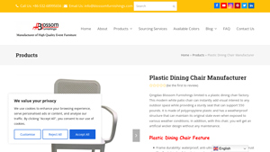 Blossom Furnishings - Modern Plastic Dining Chair