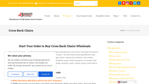 Blossom Furnishings - Cross Back Dining Chairs