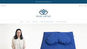 Blue Lotus - Handmade Meditation Cushions