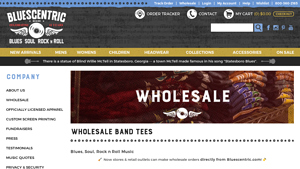 Bluescentric - Wholesale Band Shirts