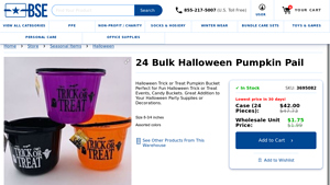 Bluestar Empire - Bulk Halloween Pumpkin Pail