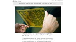 Boxcar Press - Unexposed Polymer Letterpress Plates