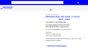 BPH Chem - Methylene Blue, USP Grade 1%