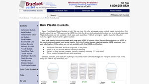Bucket Outlet - Bulk FDA-Approved Plastic Buckets