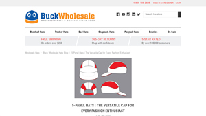 Buck Wholesale - 5-Panel Hats