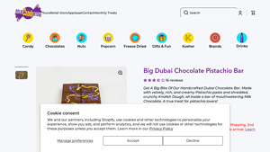 Bulk Candy Store - Big Dubai Chocolate Pistachio Bar