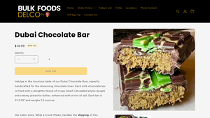 Bulk Foods Delco - Dubai Chocolate Bar
