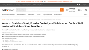 Bulk Tumblers - Stainless Steel Insulated Tumblers