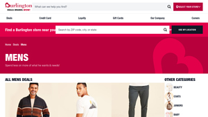 Burlington - Men's Apparel Deals