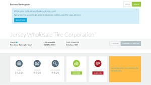 Jersey Wholesale Tire - Chapter 11 Bankruptcy Case
