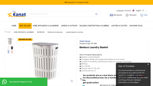 Buykanat - Bamboo Laundry Basket